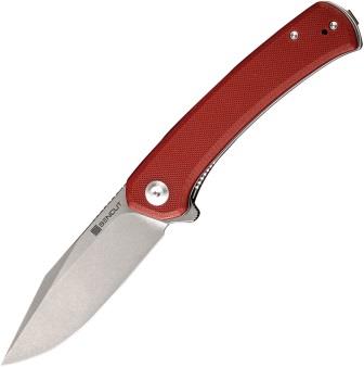 SA05AV1 SENCUT Snap Linerlock Pocket Knife Burgundy G10