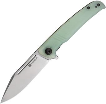 SA12B SENCUT Brazoria Linerlock Pocket Knife Jade G10