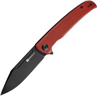 SA12C SENCUT Brazoria Linerlock Pocket Knife Burgundy G10