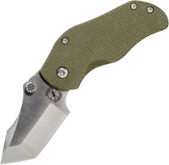 SB017 Sniper Bladeworks AP Tanto Framelock Pocket Knife OD Green