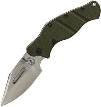 SBLPCODGSAT Sniper Bladeworks LPC Framelock Pocket Knife OD Green Satin S35VN