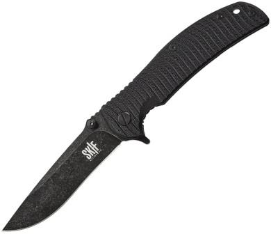 SKF425SEB SKIF Knives Urbanite Framelock Pocket Knife Black Stonewash