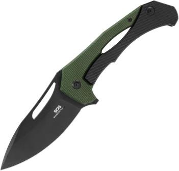 SOG14240257 SOG Bulwark Framelock Pocket Knife OD Green Micarta