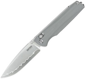 SRM Terrier Ambi Lock Pocket Knife Grey - SRM258LGK2