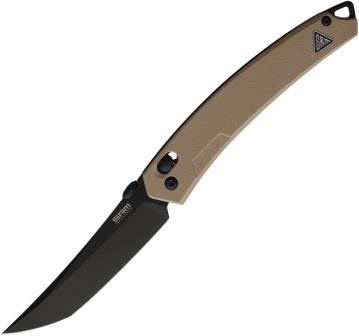 SRM9211BGW SRM 9211B-GW Crossbar Lock Pocket Knife Tan