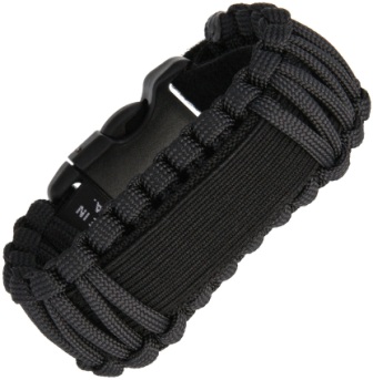 SRV01 Survco Tactical Para Cord Watch Band Black