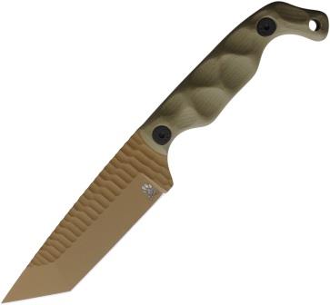 STPB5TODGFDECER Stroup Bravo 5 Fixed Blade Knife Tanto OD Green