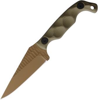 STPMINIODGFDECE Stroup Mini Fixed Blade Knife OD Green FDE
