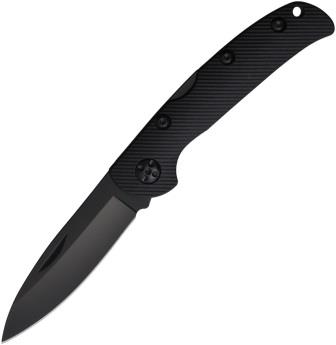 STT20320BK S-TEC Lockback Pocket Knife Black