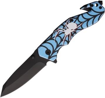 STT2701913 S-TEC 8 Inch UV Printed ABS Spring Assisted Linerlock Pocket Knife