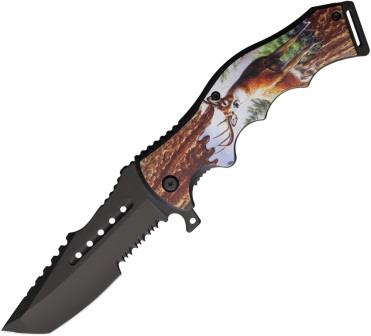STT271063 S-TEC 8.5 Inch Spring Assisted Linerlock Pocket Knife