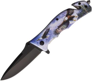STT27109EG S-TEC 8.5 Inch ABS Handle Spring Assisted Linerlock Pocket Knife