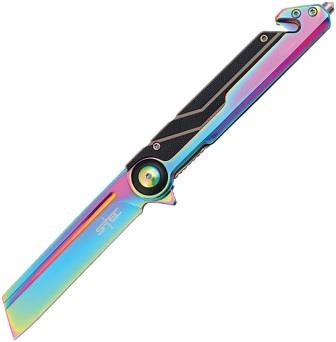 STT271288COL S-TEC Framelock Pocket Knife Spring Assisted Spectrum