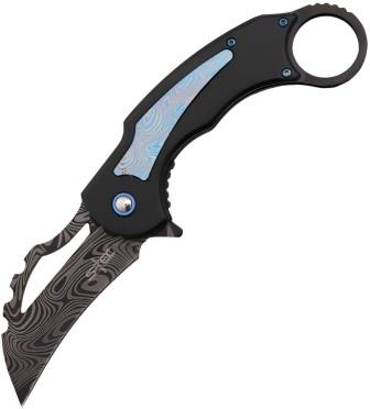STT27208BL S-TEC Karambit Linerlock Pocket Knife Spring Assisted Blue