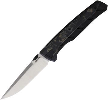 SUP006 Suprlativ Matador Framelock Pocket Knife Black Micarta