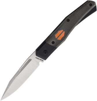 SUP016 Suprlativ Infidel Slip Joint Pocket Knife Black Micarta