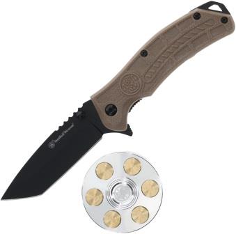 Smith & Wesson Linerlock Pocket Knife Fidget Spinner Combo - SWP1227073