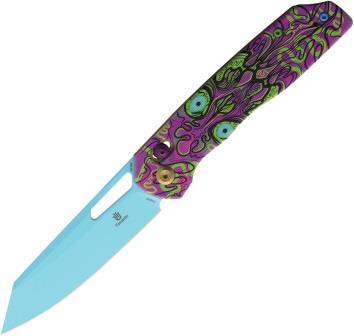 Tenable Shard Lockblade Pocket Knife Jade G10 with Purple Und - T1006V9