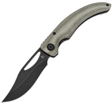 Tenable Gideon Linerlock Pocket Knife Green Micarta - T1119A6