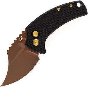 T2144F3 Kansept Wasp Button Lock Pocket Knife Black