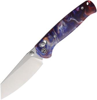 Defcon Marble Resin Axis Lock Folder Pocket Knife - TD024BLGN