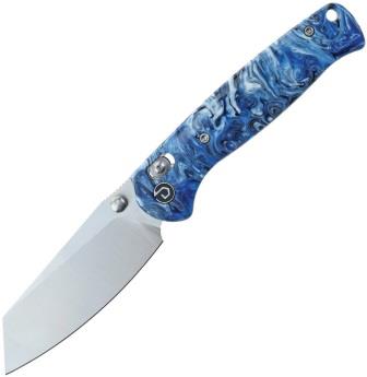Defcon Artifact Axis Lock Pocket Knife Blue White - TD024BLWT