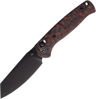 TD024CFRDBK Defcon Marble Resin Axis Lock Folder Pocket Knife