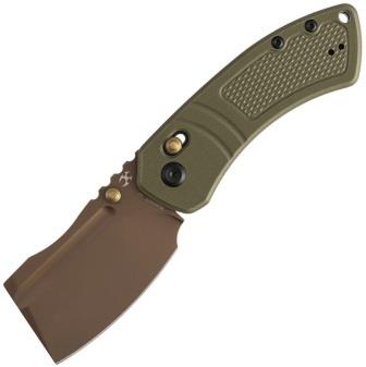 TE2030V2 Kansept Korvid V Crossbar Lock Pocket Knife Olive