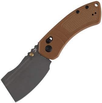 TE2030V4 Kansept Korvid V Crossbar Lock Pocket Knife Brown