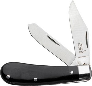 Taylors Eye Witness Twin Blade Slip Joint Pocket Knife Black - TEW2077