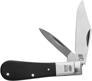 Taylors Eye Witness Twin Barlow Slip Joint Pocket Knife Black - TEW421
