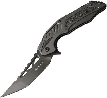 TF1003GY Tac Force Linerlock Pocket Knife Spring Assisted Gray