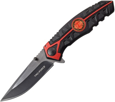 TF1013FD Tac Force Fire Linerlock Pocket Knife Spring Assisted