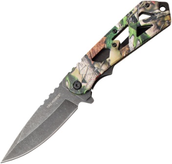 TF1019TN Tac Force Linerlock Pocket Knife Spring Assisted Green Camo