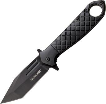 TF1042BK Tac Force Linerlock Pocket Knife Spring Assisted Black