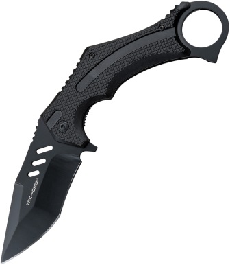 TF1044BK Tac Force Linerlock Pocket Knife Spring Assisted Black
