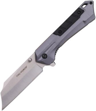 TF1047GY Tac Force Linerlock Pocket Knife Spring Assisted Gray