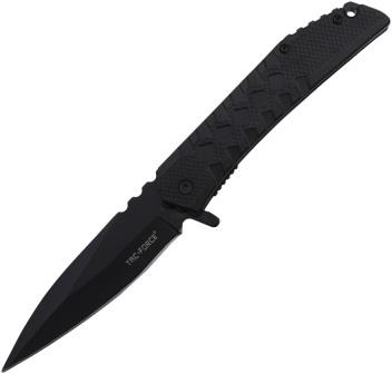 TF1050BK Tac Force Linerlock Pocket Knife Spring Assisted Black