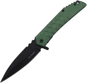 TF1050GN Tac Force Linerlock Pocket Knife Spring Assisted Green