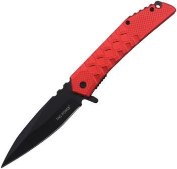 TF1050RD Tac Force Linerlock Pocket Knife Spring Assisted Red