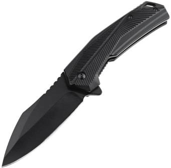 TF2018BK Tac Force Linerlock Pocket Knife Spring Assisted Black