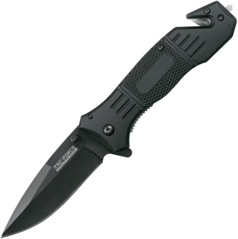 TF434 Tac Force Linerlock Pocket Knife Spring Assisted Black