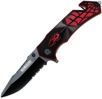TF553BR Tac Force Spider Linerlock Pocket Knife Spring Assisted