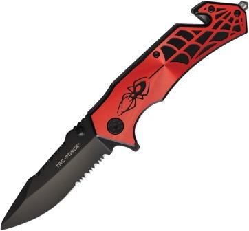 TF553RB Tac Force Spider Linerlock Pocket Knife Spring Assisted Opening
