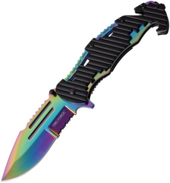 TF932RB Tac Force Linerlock Pocket Knife Spring Assisted Spectrum