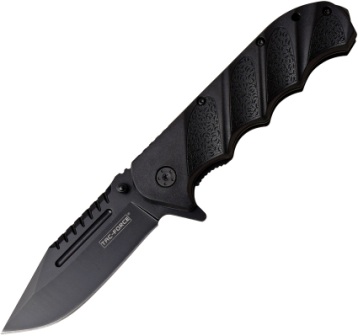 TF956BK Tac Force Linerlock Pocket Knife Spring Assisted Black