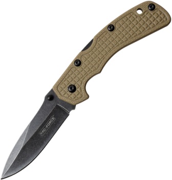 TF962TN Tac Force Lockback Pocket Knife Tan G10