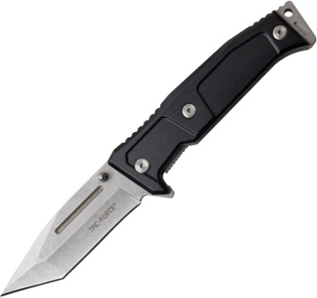 TF969BK Tac Force Knives Linerlock Pocket Knife A/O Black