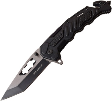 TF970BK Tac Force Knives Linerlock Pocket Knife A/O Black