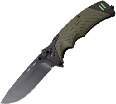 TF979GN Tac Force Knives Linerlock Pocket Knife Spring Assisted Green